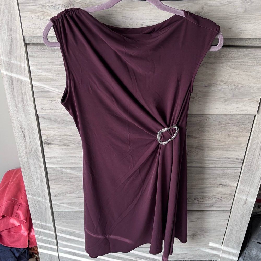 Twist Front Jersey Mini Dress